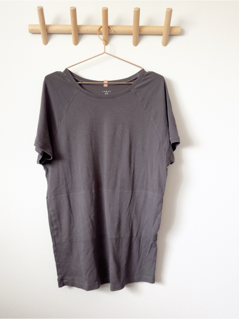 Lunya Gray Sleep Shirt